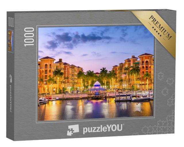Puzzle 1000 Teile „Naples: Skyline der Stadt vor dem Wasser, Florida, USA“