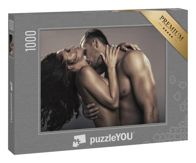 Puzzle 1000 Teile „Sexy Paar in enger Umarmung“