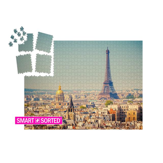 SMART SORTED® | Puzzle 1000 Teile „Blick auf den Eiffelturm, Paris, Frankreich“
