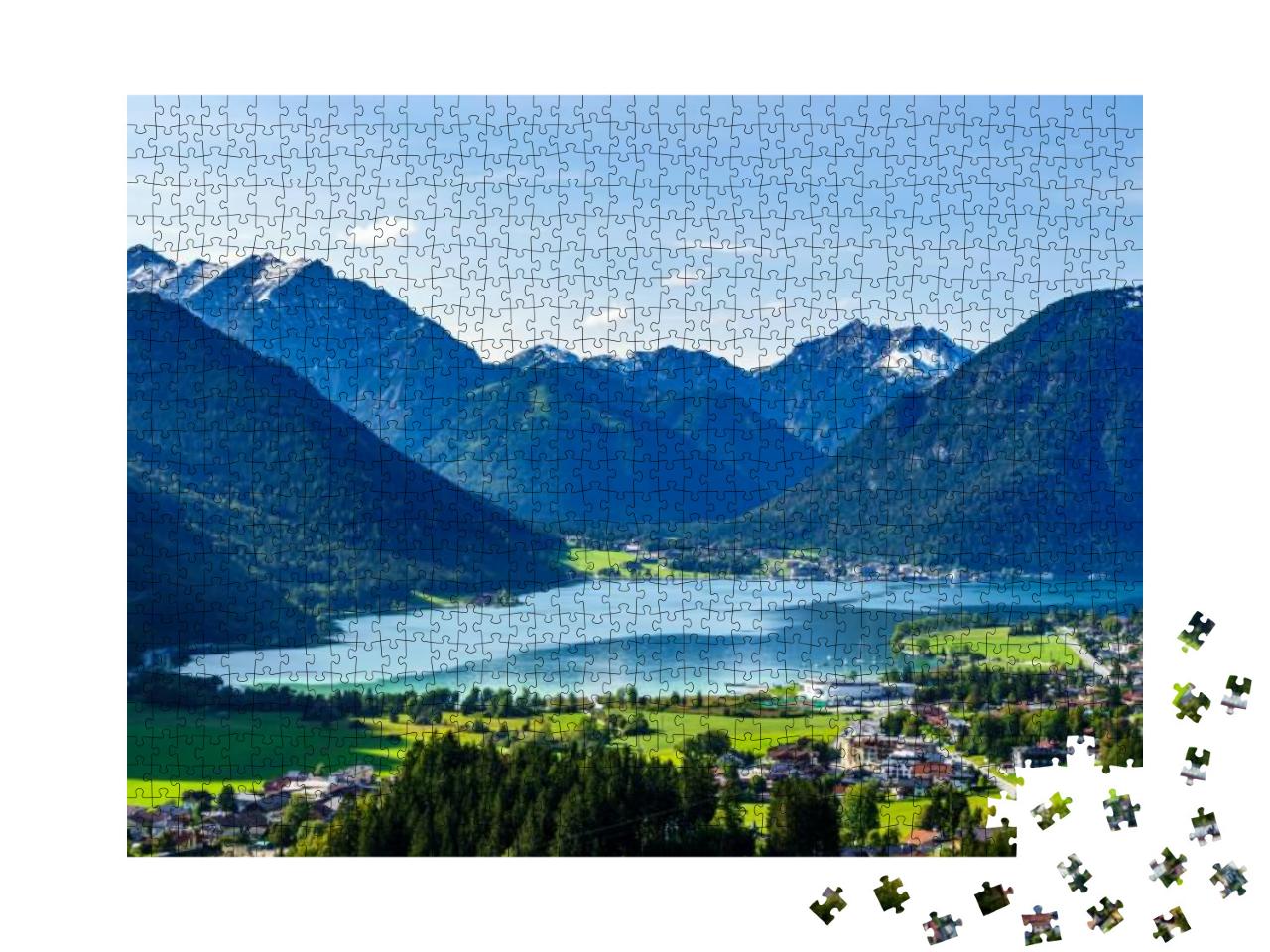 Puzzle 1000 Teile „Idyllische Landschaft am Achensee, Österreich“