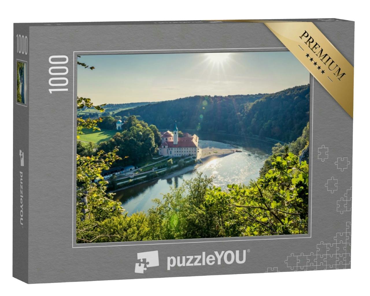 Puzzle 1000 Teile „Benediktinerkloster Weltenburg an der Donau in Bayern“