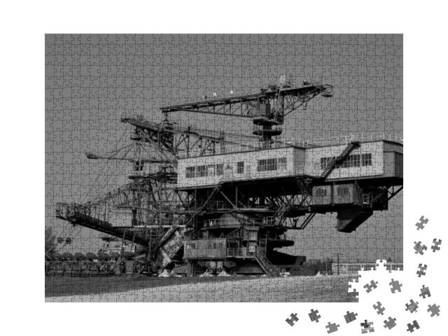Puzzle 1000 Teile „Stillgelegter Braunkohletagebau: Ferropolis“