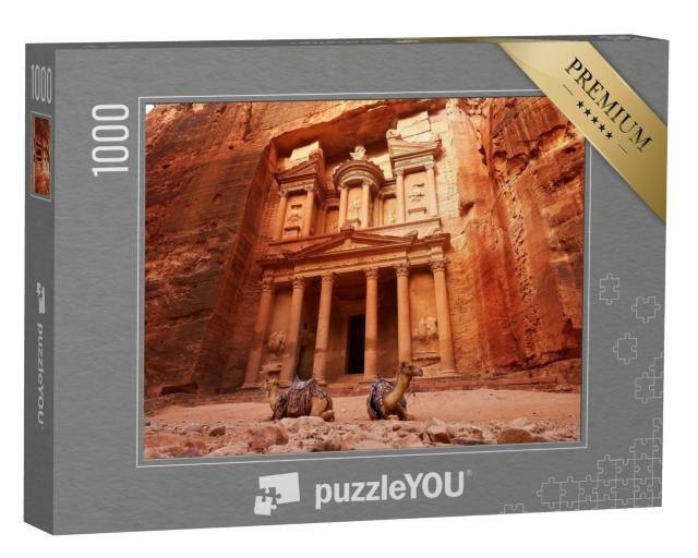 Puzzle 1000 Teile „Al Khazneh: Schatzkammer der antiken Stadt Petra, Jordanien“