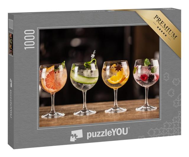 Puzzle 1000 Teile „Gin Tonic als klassischer Cocktail“