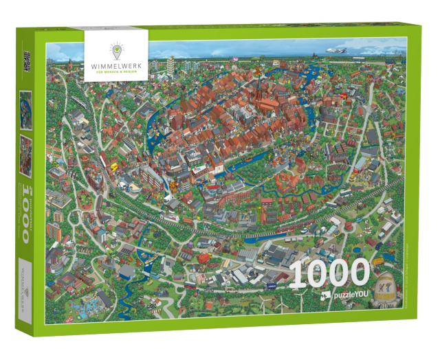 Puzzle 1000 Teile „Wimmbild Buxtehude“