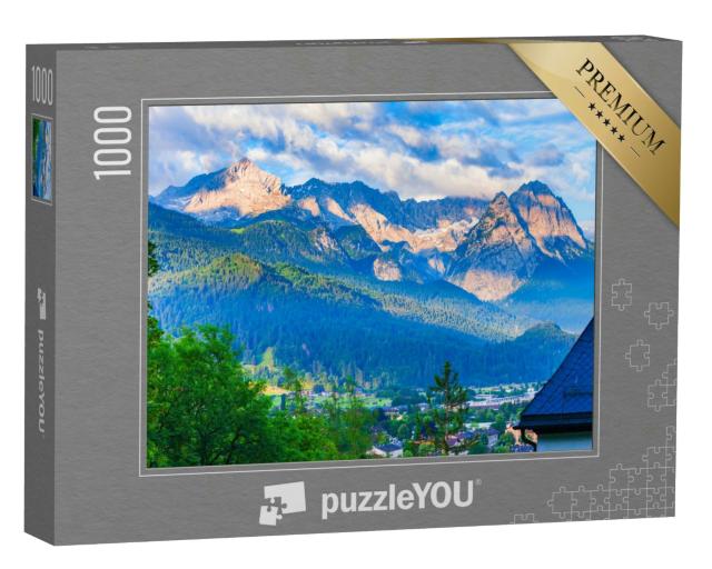 Puzzle 1000 Teile „Zugspitze und Alpspitze“