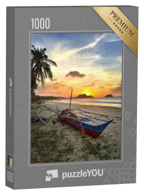 Puzzle 1000 Teile „Sonnenuntergang auf Palawan, Philippinen“