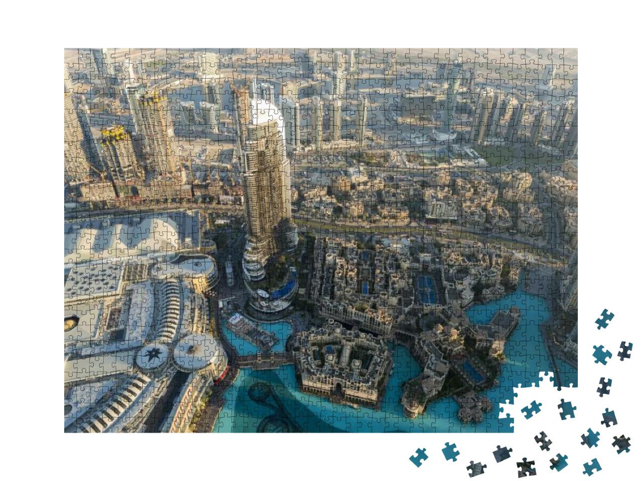 Puzzle 1000 Teile „Vereinigte Arabische Emirate: Dubai City Downtown“