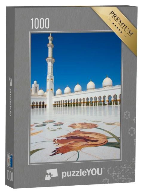 Puzzle 1000 Teile „Sheikh-Zayed-Moschee in Abu Dhabi, Innenhof“