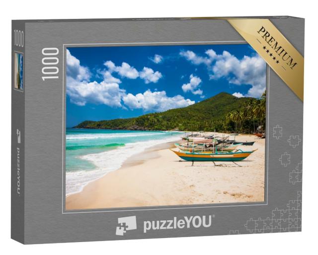 Puzzle 1000 Teile „Traditionelle Boote, Insel Palawan, Philippinen“