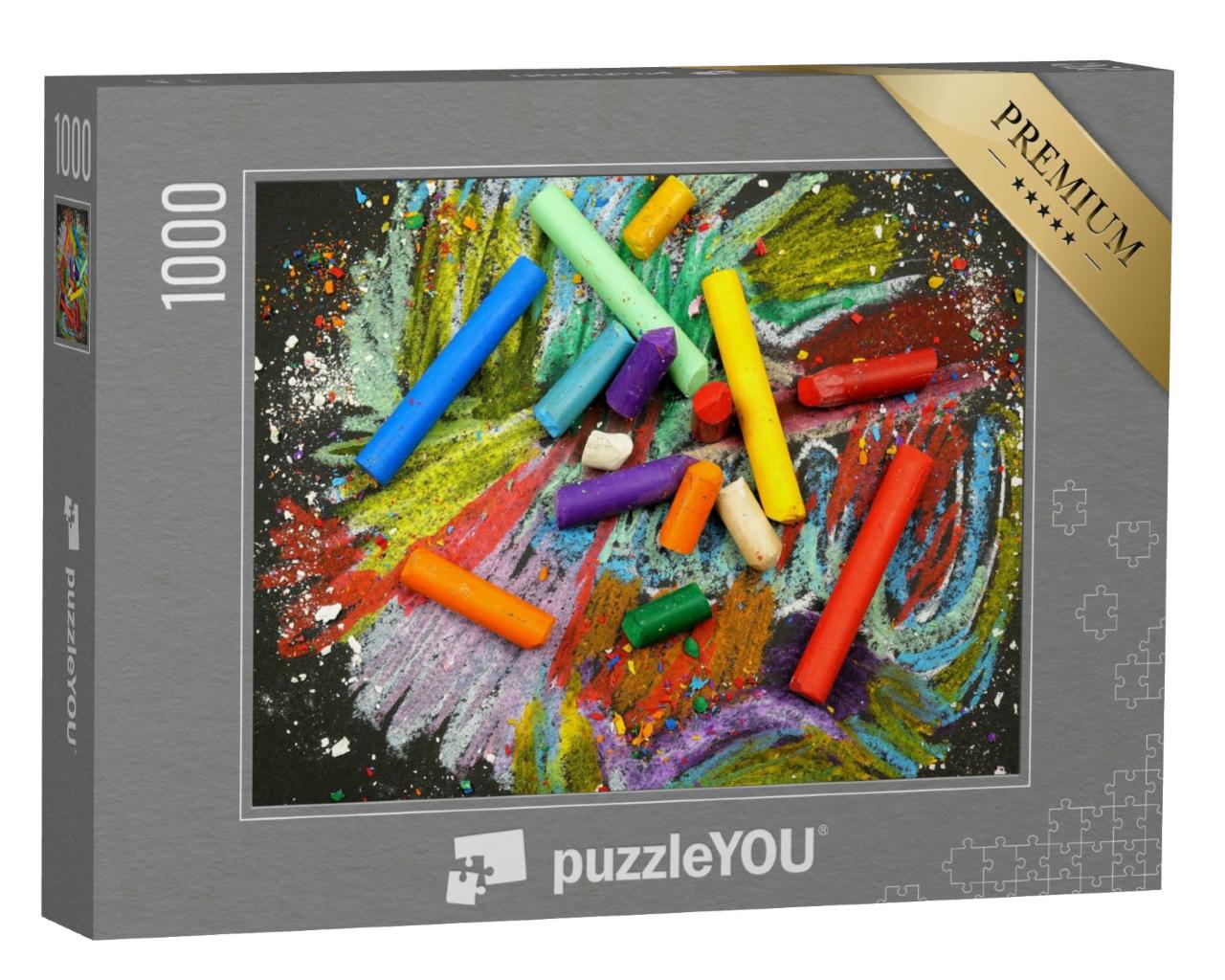 Puzzle 1000 Teile „Wachsmalstifte“