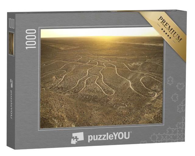 Puzzle 1000 Teile „Nazca-Linien vom Aussichtsturm aus gesehen, Peru“