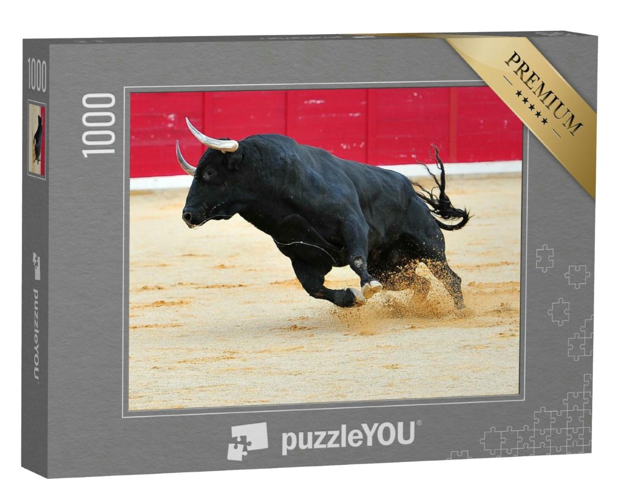 Puzzle 1000 Teile „Ein Stier in Spanien“