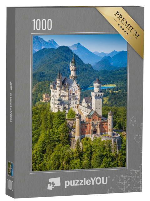 Puzzle 1000 Teile „Schloss Neuschwanstein, erbaut im 19. Jahrhundert von König Ludwig II.“