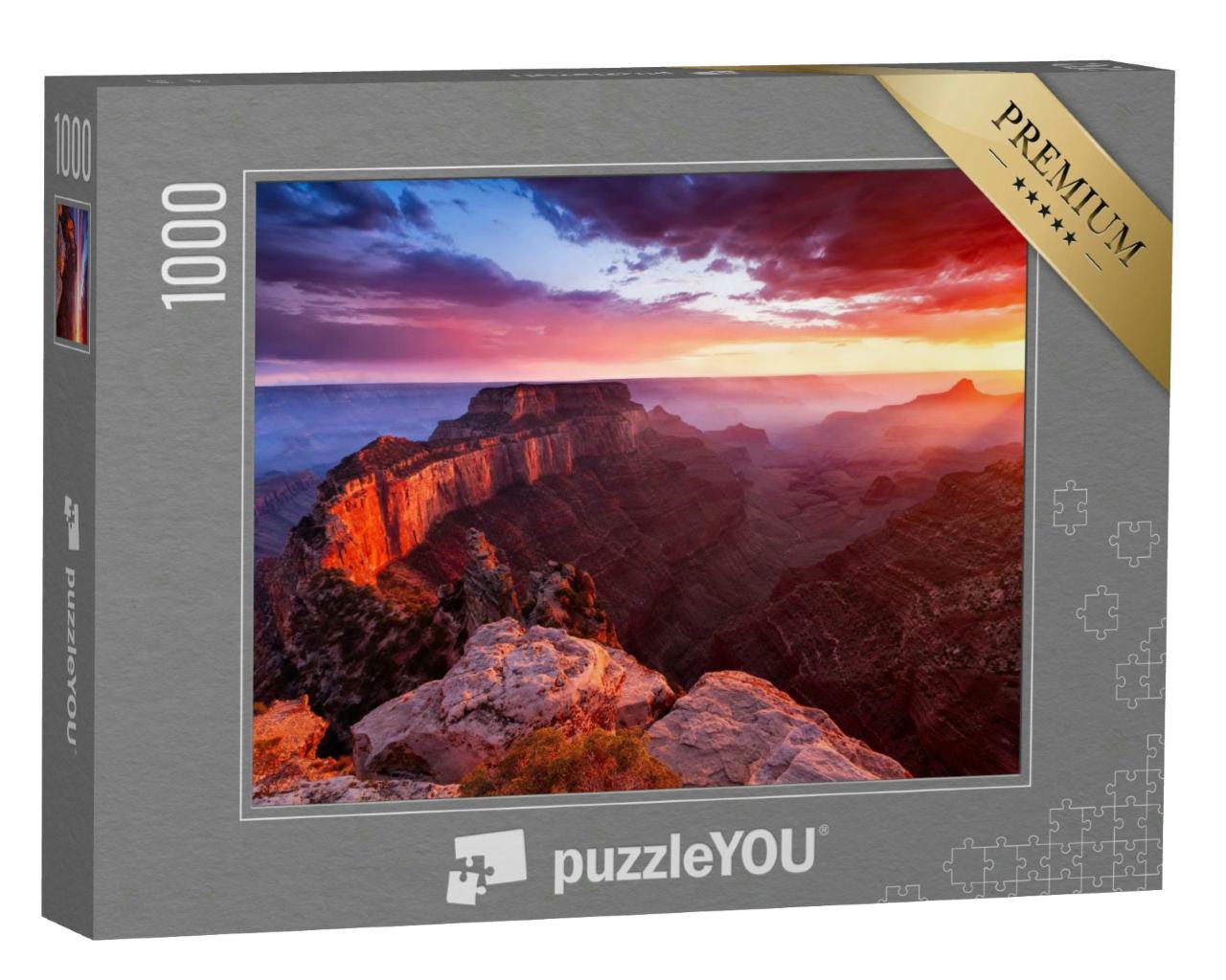 Puzzle 1000 Teile „North Rim des Grand Canyon, Cape Royal, Arizona, USA“