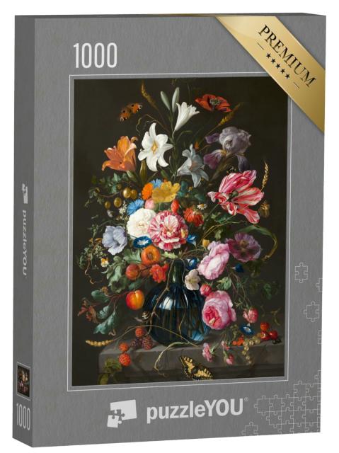 Puzzle 1000 Teile „Tulpen und Rosen, Öl auf Leinwand“