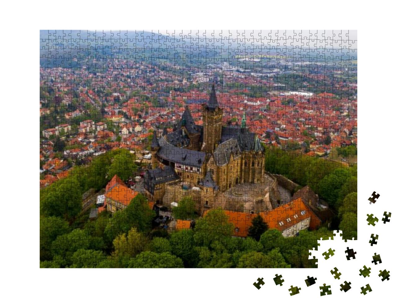Puzzle 1000 Teile „Schloss von Wernigerode im Harz“