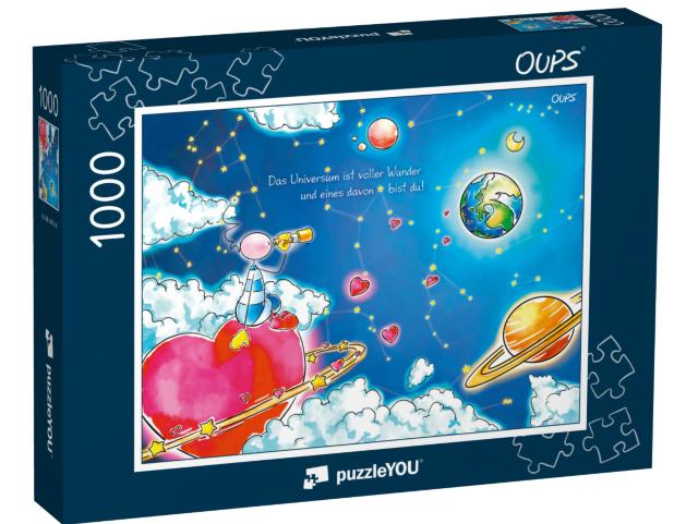 Puzzle 1000 Teile „Oups – Herzplanet“