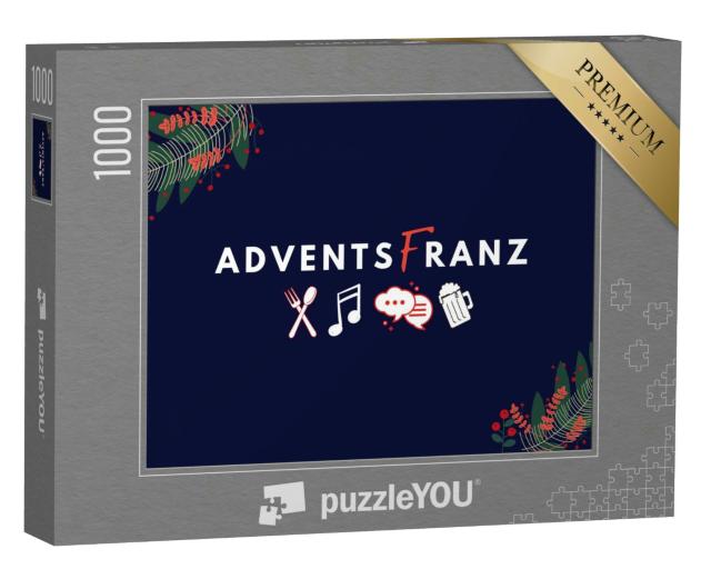 Puzzle 1000 Teile „ADVENTSFRANZ by Franzi Glaser“