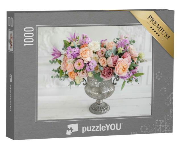Puzzle 1000 Teile „Bouquet von verschiedenen Blumen“