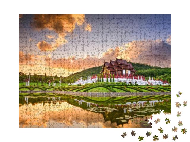 Puzzle 1000 Teile „Royal Flora Ratchaphruek Park ,Chiang Mai, Thailand“