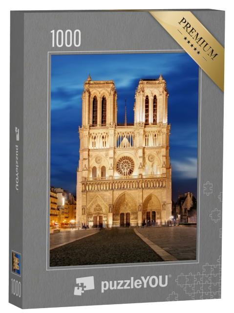 Puzzle 1000 Teile „Notre Dame, Wahrzeichen von Paris, Frankreich“