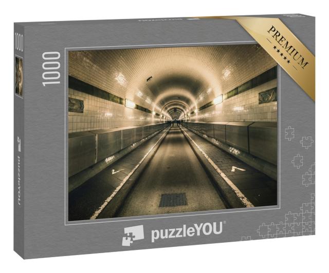 Puzzle 1000 Teile „Alter Elbtunnel, Hamburg, Deutschland“