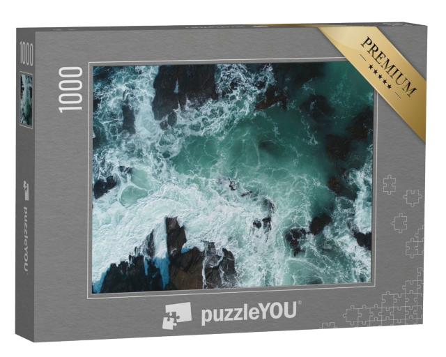 Puzzle 1000 Teile „Wilder atlantischer Ozean Neuseelands“