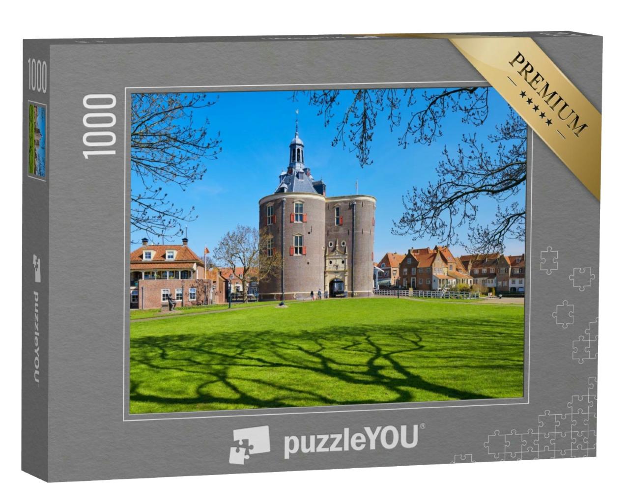 Puzzle 1000 Teile „Eingangstor zur Stadt Enkhuizen Nord-Holland, Niederlande“