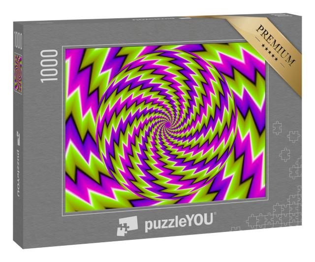 Puzzle 1000 Teile „Optische Täuschung: Rotierende Kugel“