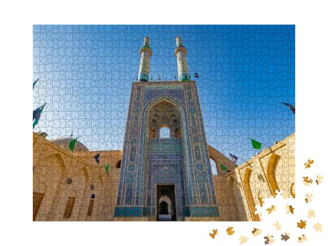 Puzzle 1000 Teile „Jameh-Moschee: historisches Gebäude im Iran, Isfahan“