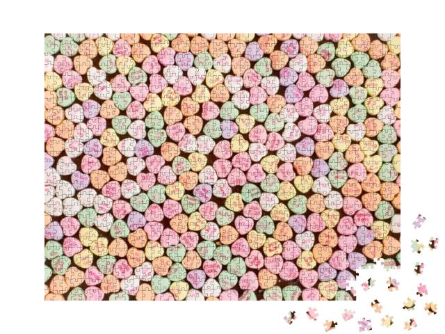 Puzzle 1000 Teile „Süße Botschaften, die von Herzen kommen“