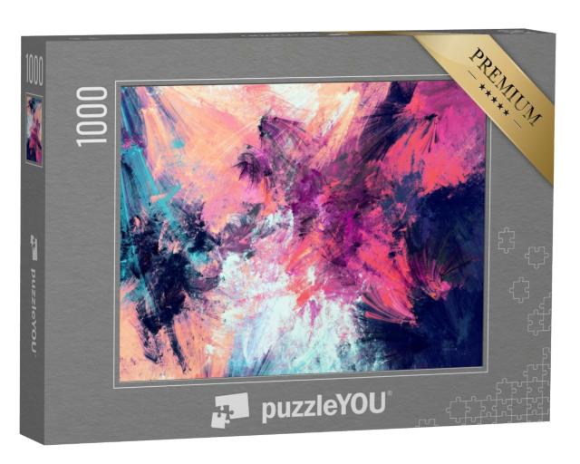 Puzzle 1000 Teile „Feuerwerk - abstrakte Malerei“