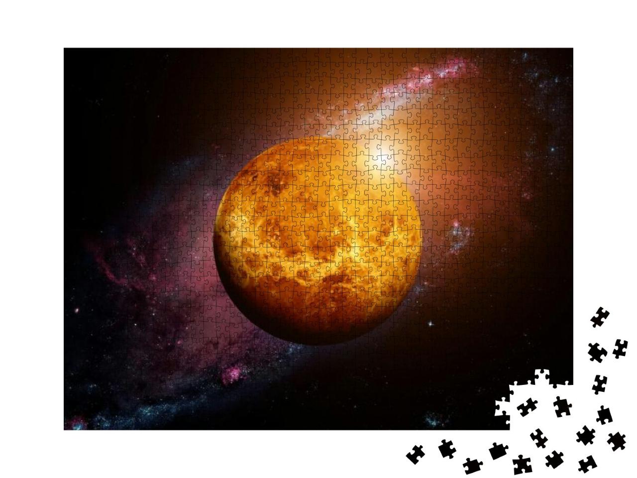 Puzzle 1000 Teile „Venus, terrestrischer Planet im Sonnensystem “