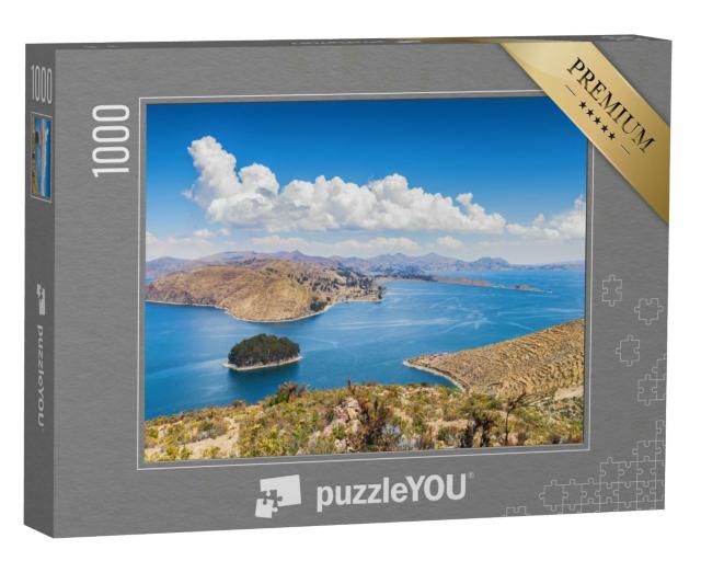 Puzzle 1000 Teile „Isla del Sol, Titicacasee, Bolivien“