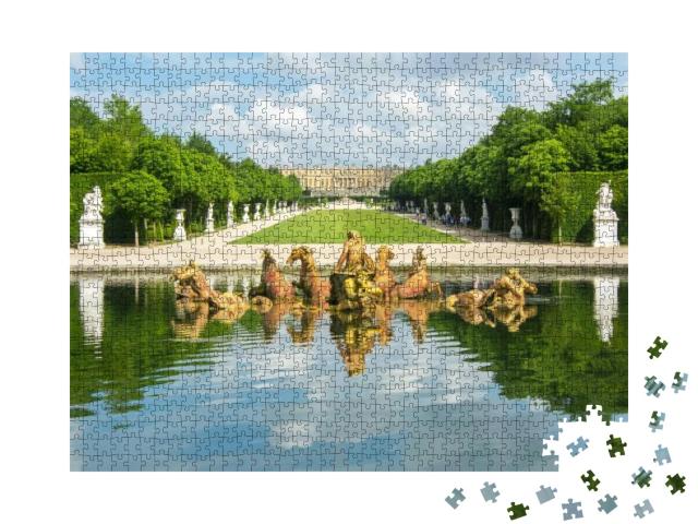 Puzzle 1000 Teile „Apollo-Brunnen in den Gärten von Versailles, Paris, Frankreich“