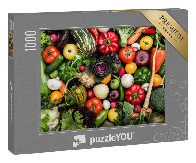 Puzzle 1000 Teile „Komposition aus verschiedenen Gemüsesorten“