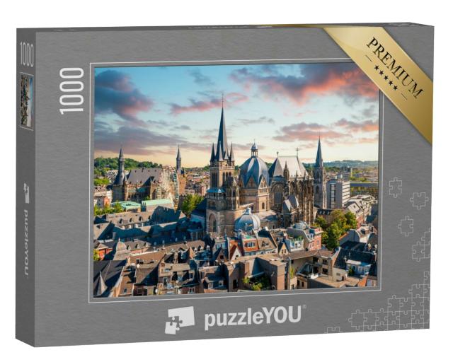 Puzzle 1000 Teile „Stadt Aachen, Deutschland“