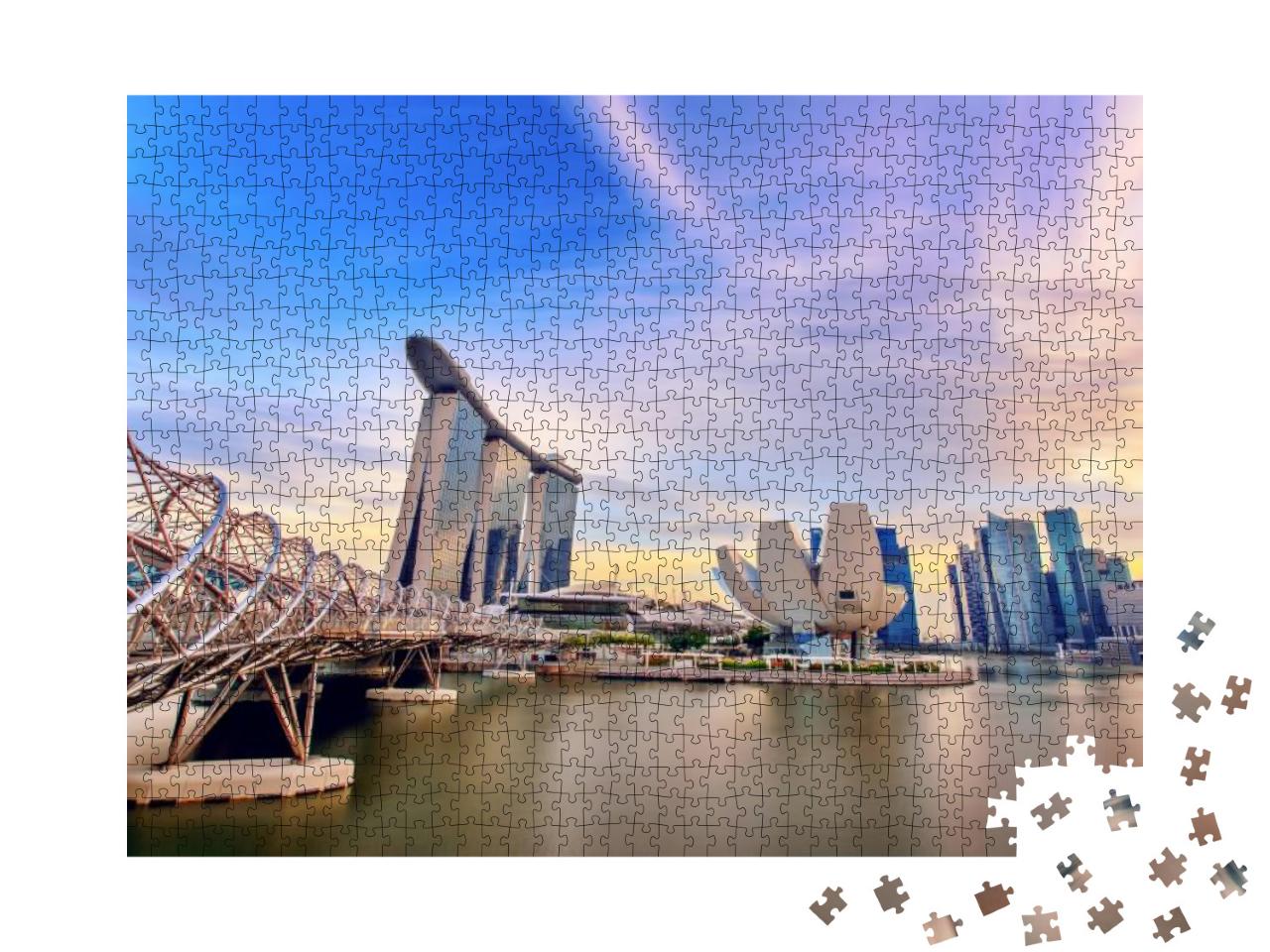 Puzzle 1000 Teile „Architektur in Singapur“