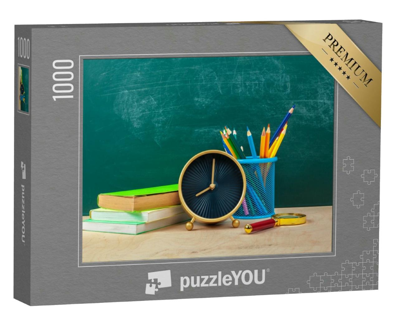 Puzzle 1000 Teile „Schulsachen“