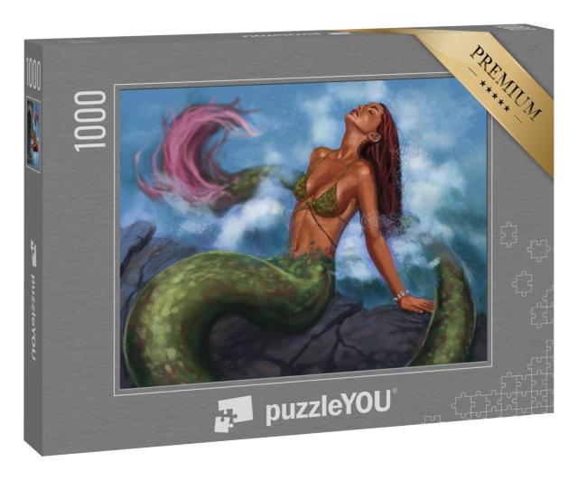 Puzzle 1000 Teile „Die wunderschöne Meerjungfrau“