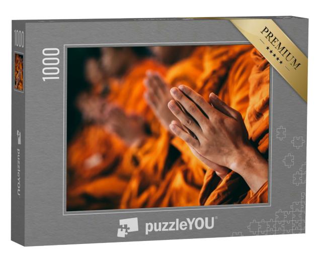 Puzzle 1000 Teile „Meditation und Gebet: Buddhistische Mönche“