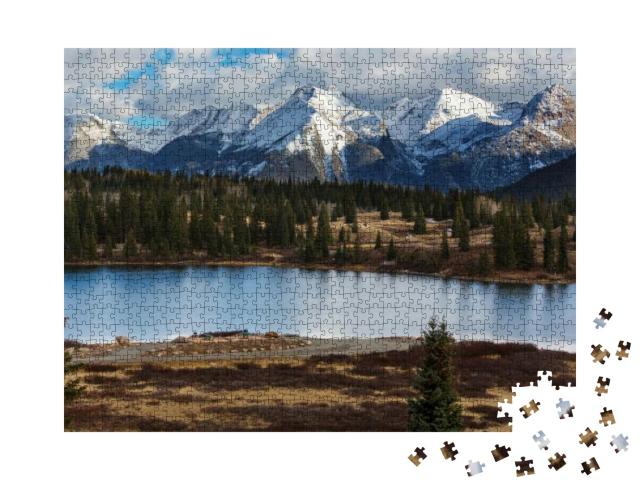 Puzzle 1000 Teile „Berglandschaft in den Colorado Rocky Mountains, USA“
