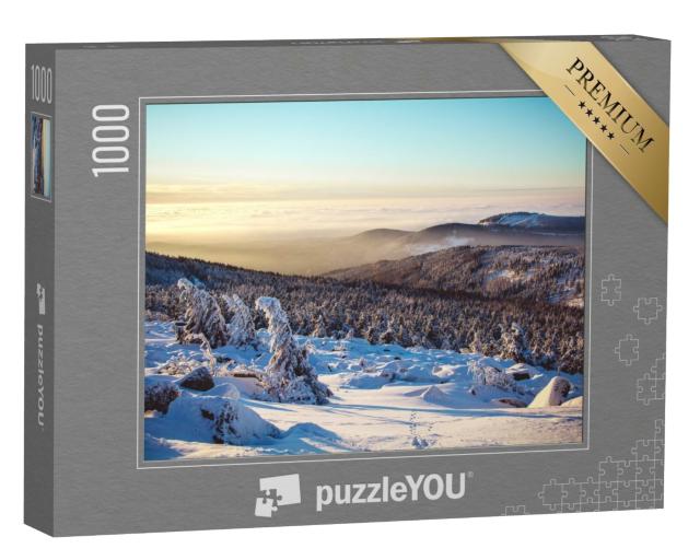 Puzzle 1000 Teile „Winter im Harz, Deutschland“