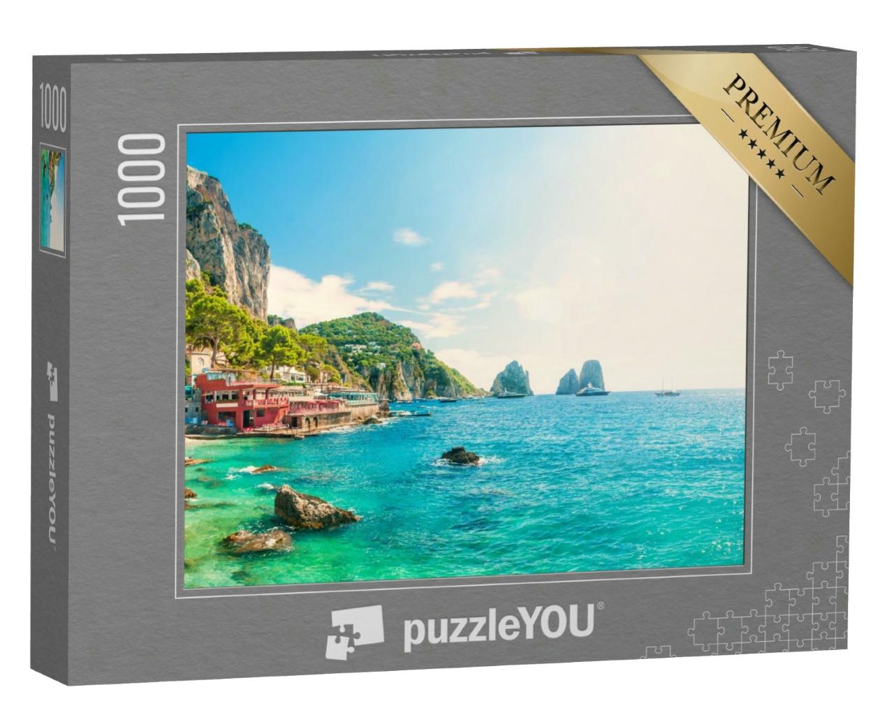 Puzzle 1000 Teile „Strand Marina Piccola, Capri, Italien“