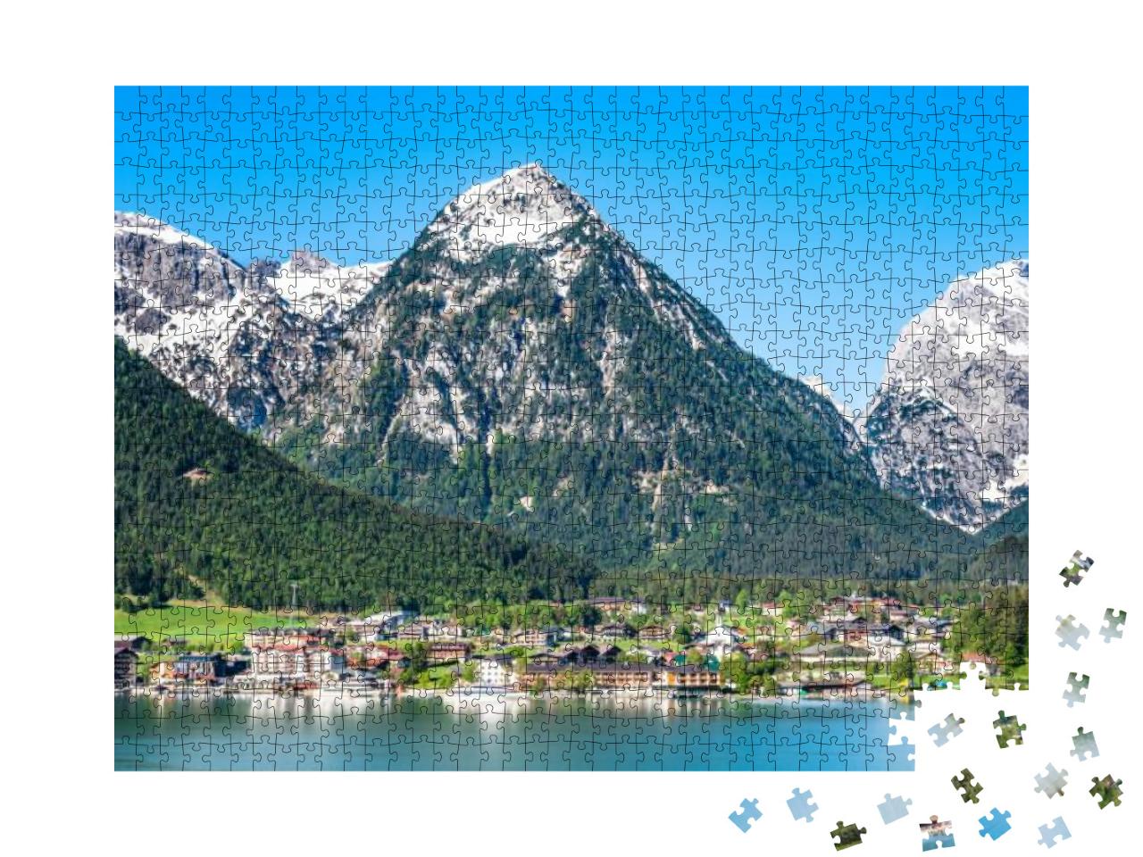 Puzzle 1000 Teile „Bergpanorama über Pertisau am Achensee, Österreich“