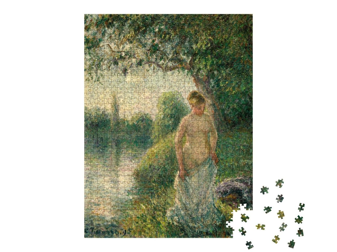 Puzzle 1000 Teile „Camille Pissarro - Der Badende“
