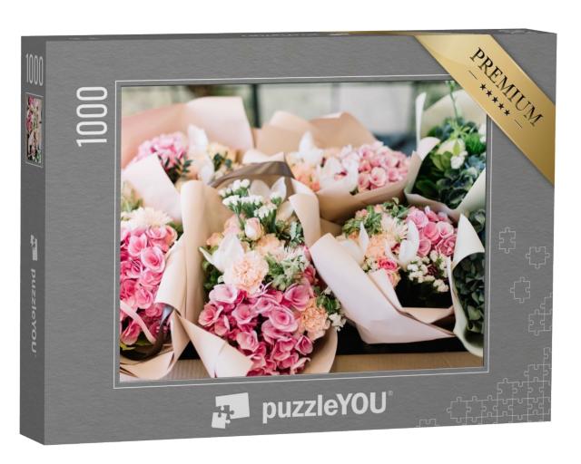 Puzzle 1000 Teile „Blumensträuße im Blumenladen“