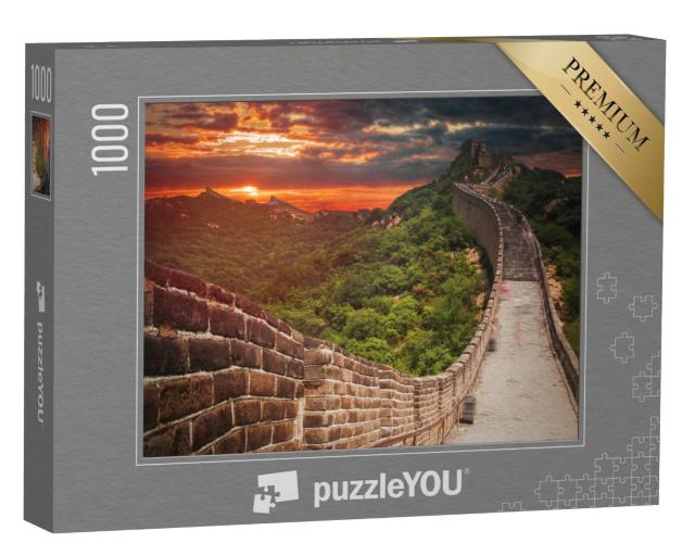 Puzzle 1000 Teile „Große Chinesische Mauer in den Bergen bei Peking“