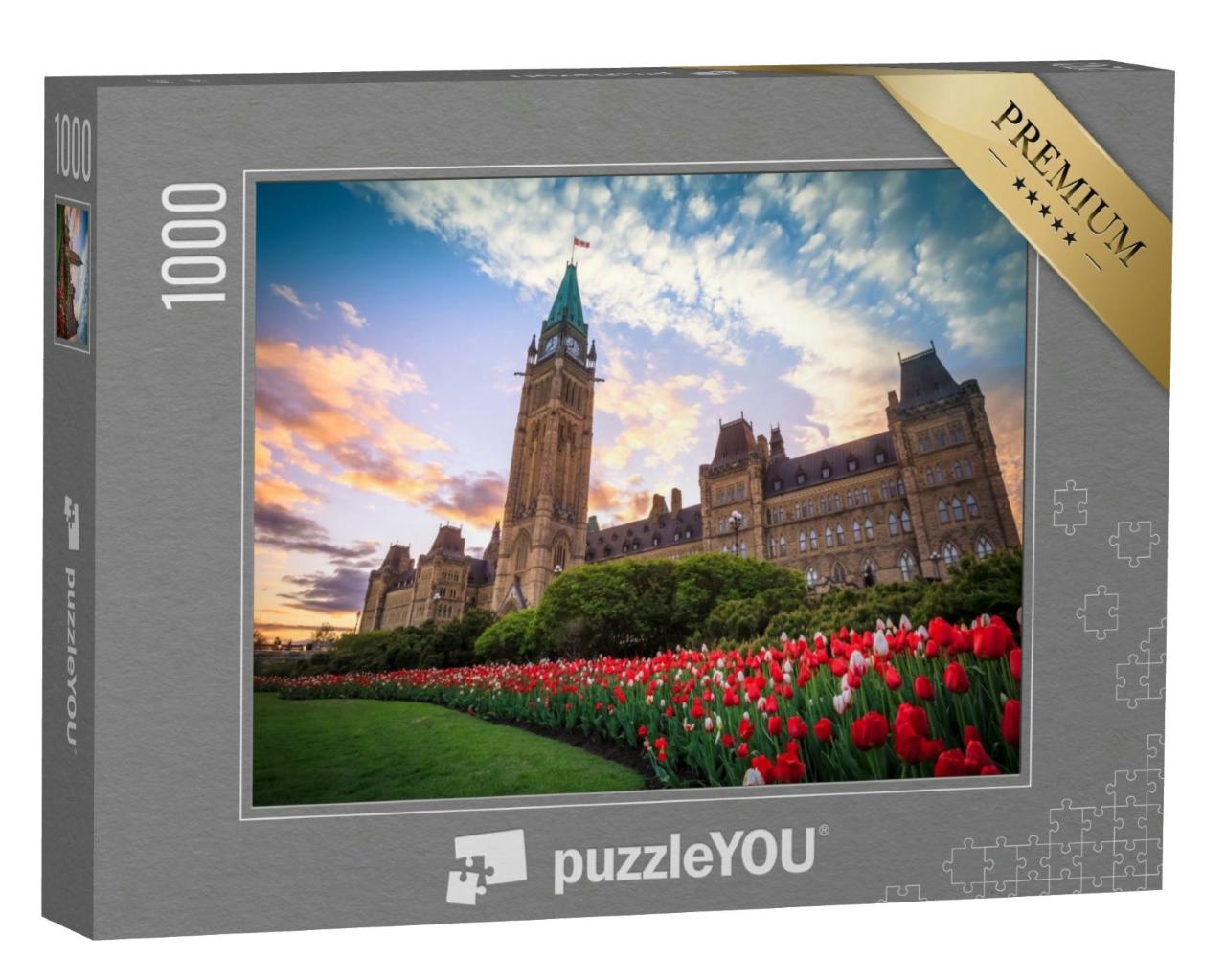 Puzzle 1000 Teile „Kanadisches Parlamentsgebäude in Ottawa“
